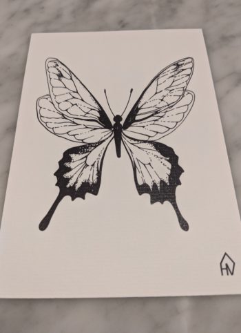 postkaart vlinder